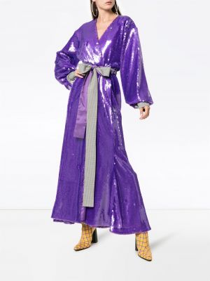 Robe de soirée à paillettes Natasha Zinko violet