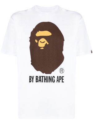Памучна тениска с принт от джърси Bape Black *a Bathing Ape®