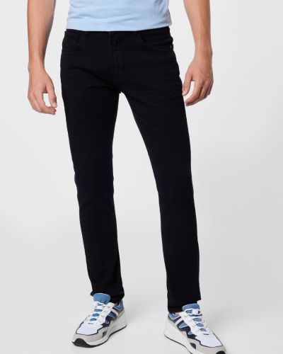 Straight leg jeans Solid nero