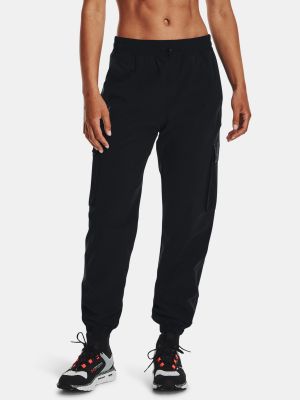 Плетени панталони jogger Under Armour черно