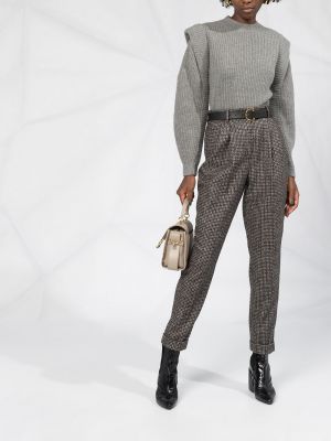 Pantalones de tweed Dolce & Gabbana marrón