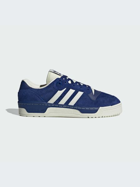 Кожаные кроссовки Adidas синие