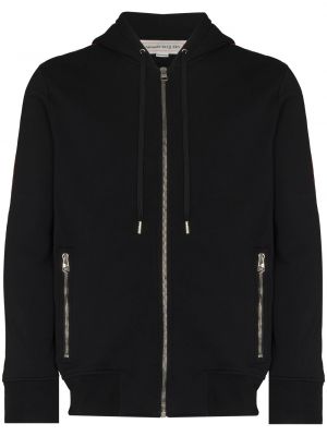 Blixtlås hoodie Alexander Mcqueen svart