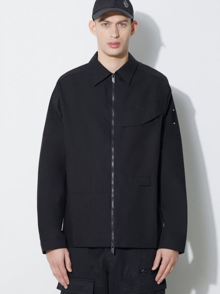 Pamučna jakna s patentnim zatvaračem oversized A-cold-wall* crna