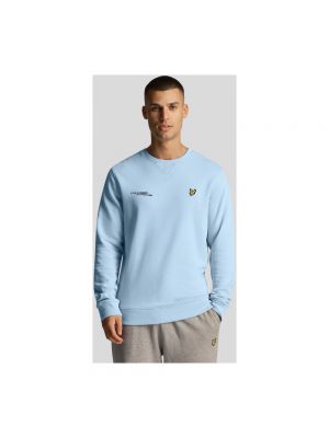 Sweatshirt mit rundhalsausschnitt mit print Lyle & Scott blau