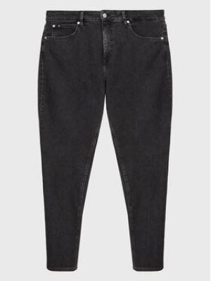 Priliehavé skinny fit džínsy Calvin Klein Jeans Plus čierna