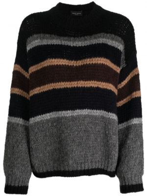 Пуловер с кръгло деколте Roberto Collina черно