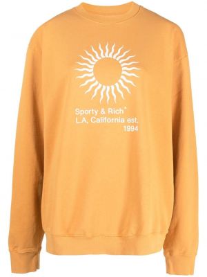 Rund hals sweatshirt Sporty & Rich oransje