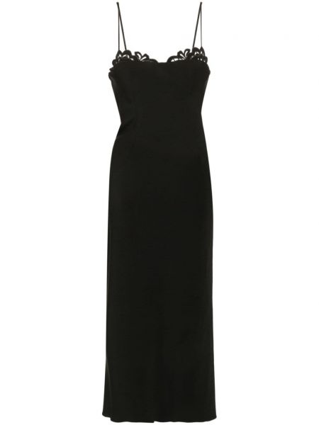 Robe droite en dentelle Ermanno Scervino noir