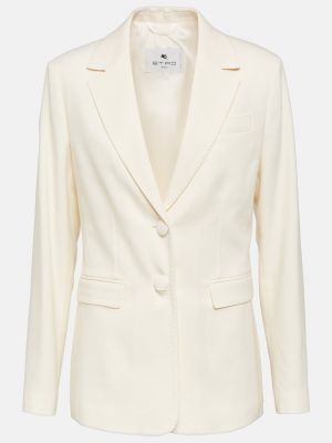Шерстяной пиджак Etro белый