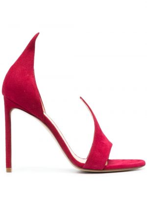 Sandale din piele de căprioară Francesco Russo roz