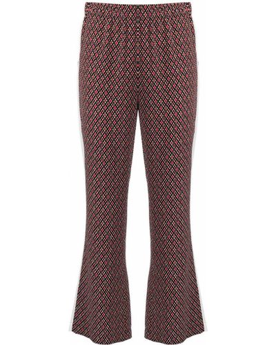 Pantalones de chándal con estampado geométrico Marni rojo