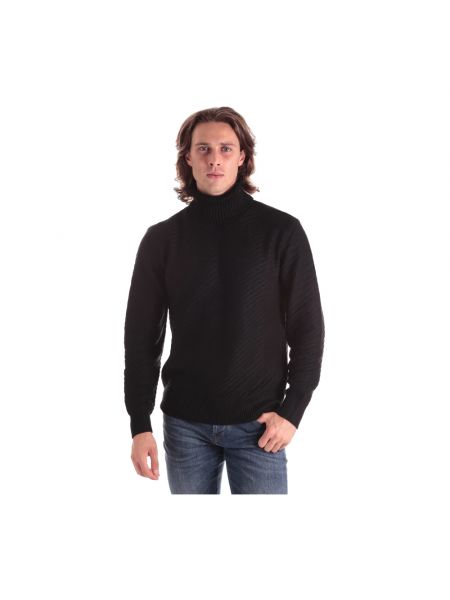 Sweter z wysokim kołnierzem Armani Exchange czarny