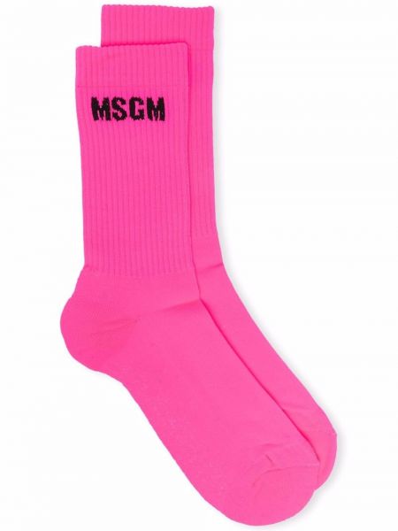 Trykt sokker Msgm rosa