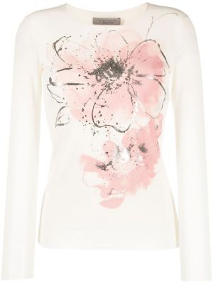 Långärmad t-shirt med mönster i blommigt D.exterior