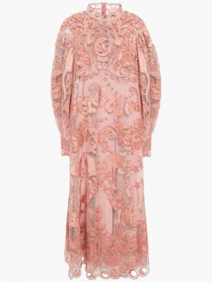 Платье миди с вышивкой из фатина Zimmermann