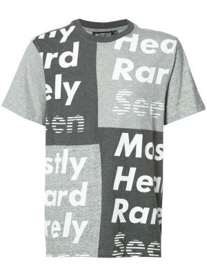 T-shirt Mostly Heard Rarely Seen gris