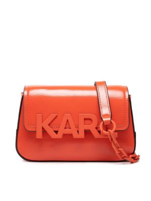 Övtáska Karl Lagerfeld narancsszínű