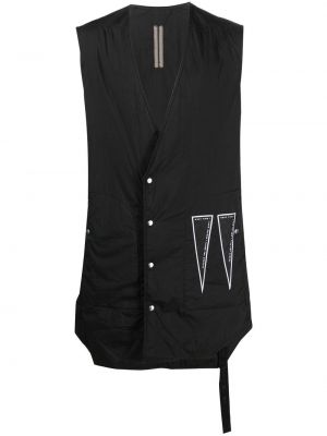 Αμάνικο παλτό με σχέδιο Rick Owens Drkshdw μαύρο