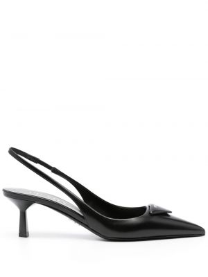 Полуотворени обувки Prada черно