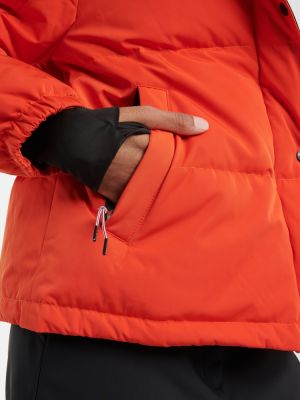 Chaqueta de esquí con capucha Yves Salomon rojo