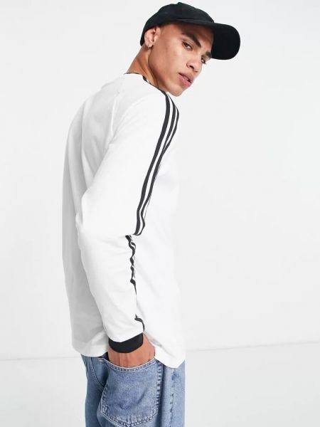 Поло с длинным рукавом Adidas Originals белое