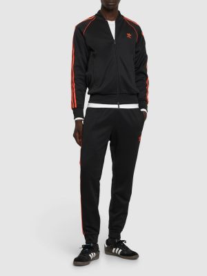 Ριγέ φούτερ Adidas Originals μαύρο