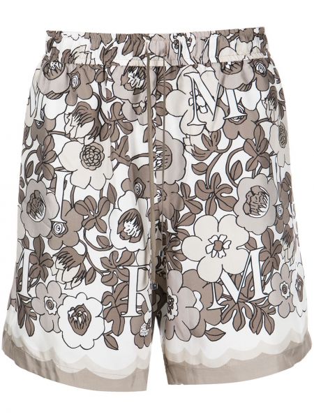 Trykt floral silke shorts Amiri