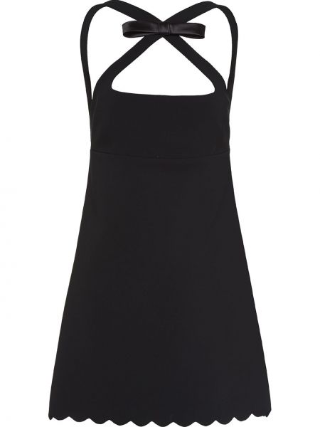 Mini vestido con lazo Miu Miu negro