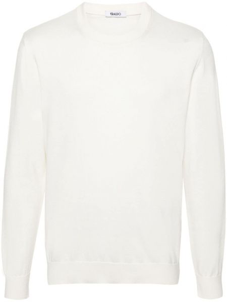 Памучен пуловер Eraldo бяло
