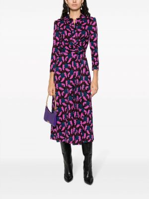 Sukienka koszulowa Dvf Diane Von Furstenberg różowa