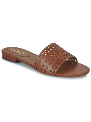 Sandale bez pete Lauren Ralph Lauren smeđa
