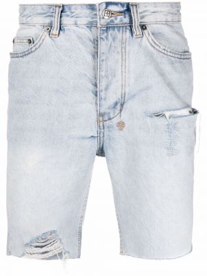 Shorts di jeans slim fit Ksubi blu