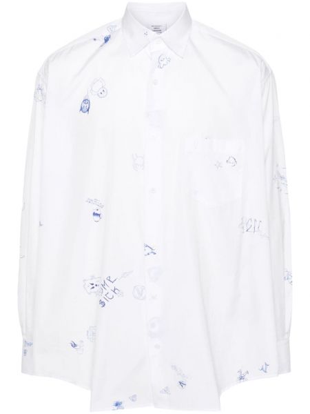 Hemd aus baumwoll mit print Vetements