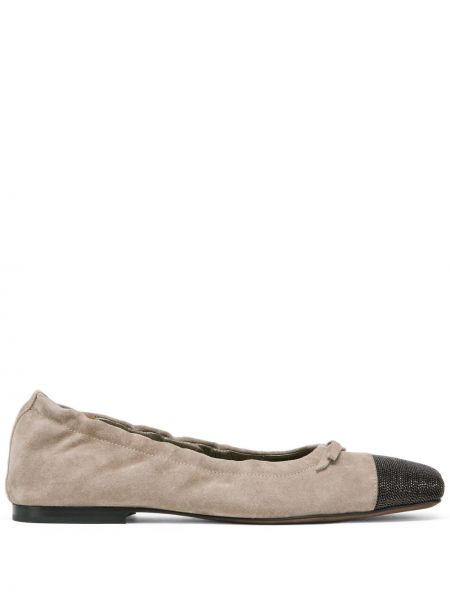 Kožne cipele Brunello Cucinelli smeđa