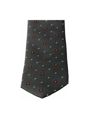 Jedwabny krawat Dolce And Gabbana szary