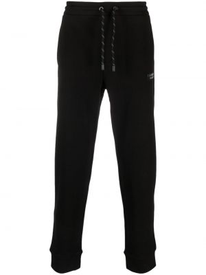 Pantaloni sport din jerseu Armani Exchange negru