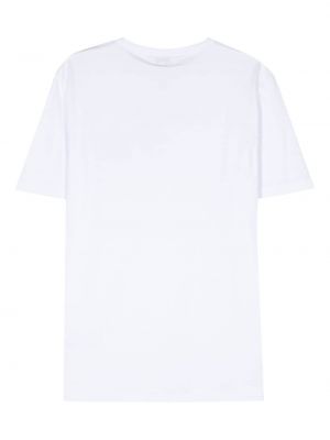 T-shirt aus baumwoll mit print Woolrich weiß