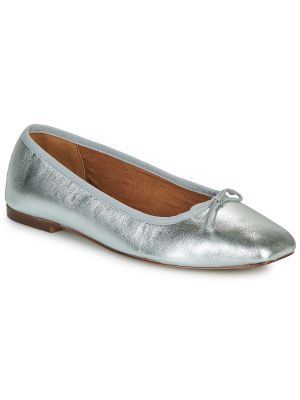 Balerina cipők Geox ezüstszínű