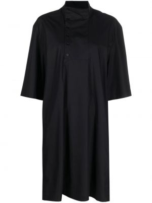 Bombažna obleka Lemaire črna