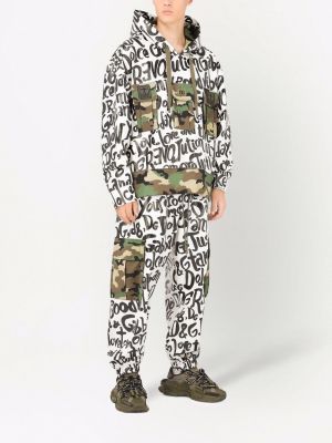 Hoodie mit print mit camouflage-print Dolce & Gabbana weiß