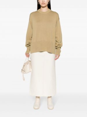 Asymmetrischer woll pullover Studio Nicholson beige