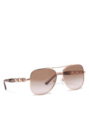 Слънчеви очила от розово злато от розово злато Michael Kors розово