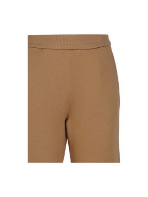 Pantalones de algodón Max Mara marrón