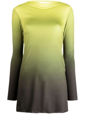Spalvų gradiento rašto suknele Gimaguas žalia