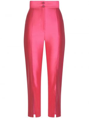 Pantaloni a vita alta Dolce & Gabbana rosa