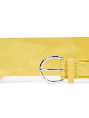 Kožený pásek Isabel Marant žlutý