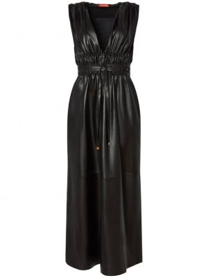 Δερμάτινη μίντι φόρεμα Altuzarra μαύρο