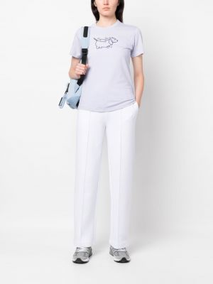 T-shirt aus baumwoll mit print Emporio Armani lila