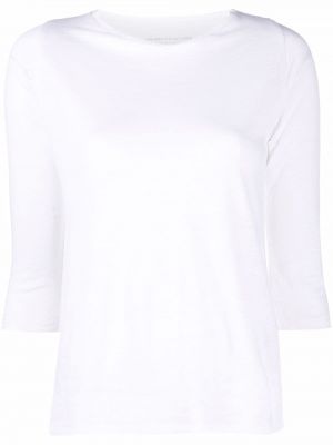 T-shirt mit rundem ausschnitt Majestic Filatures weiß